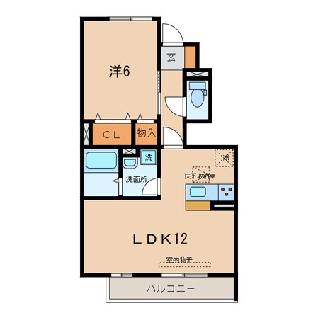 満国寺前 徒歩1分 1階の物件間取画像